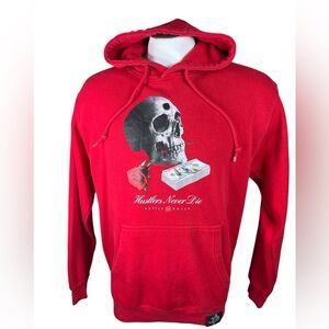 Hasta Muerte Evaporate The Fake Skull Hustlers Never Die Hoodie